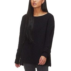 Free People - Casual Oversized Baggy Relaxed Fit Warm Menace Solid Tunic Size XS